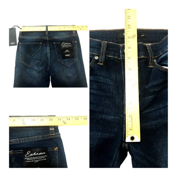 Hudson Nico Midrise Cigarette Jeans Size 24 Blue Chain Trim NWT - Picture 14 of 14